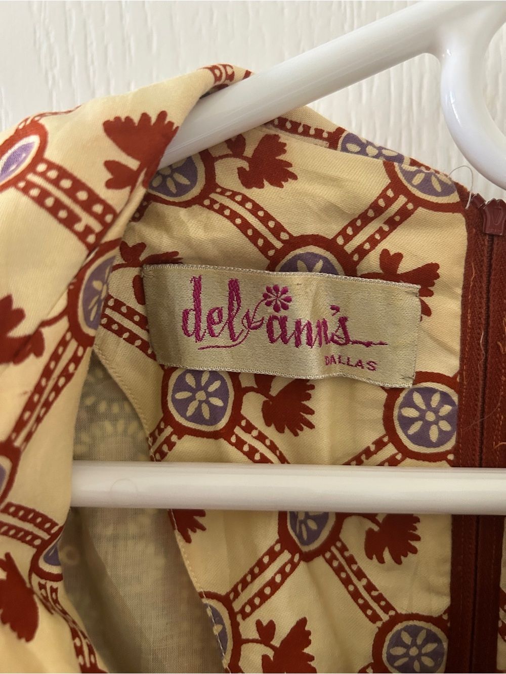 Vintage 1970s Del-Ann's Quilted Prairie Dress Cottagecore Retro Western Boho - Picture 4 of 13